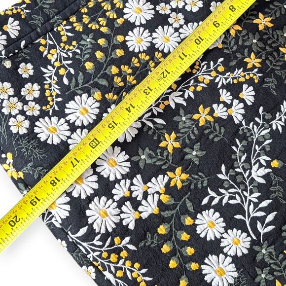 LOFT Textured Daisy Mini Pencil Skirt ~ cottage office career - Picture 5 of 8